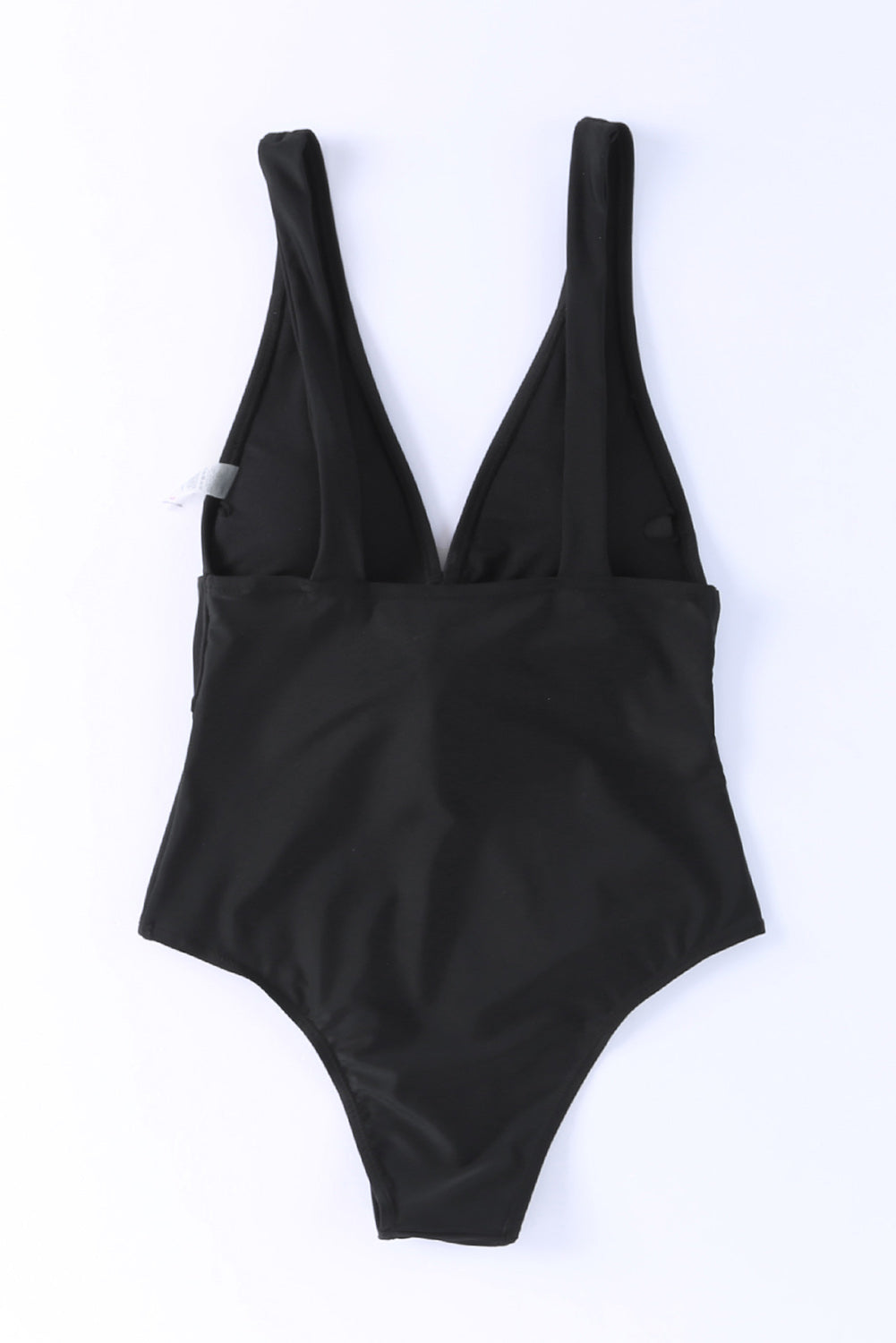 Plunge Wide Strap One-Piece Swimwear-Jewearrings