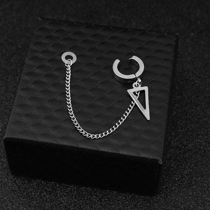 Earphone Anti-lost Stainless Steel Earrings Ear Clip-Jewearrings