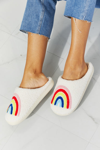 MMShoes Rainbow Plush Slipper-Jewearrings