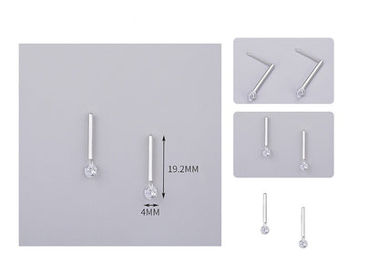 S925 sterling silver jewelry simple personality earrings-Jewearrings