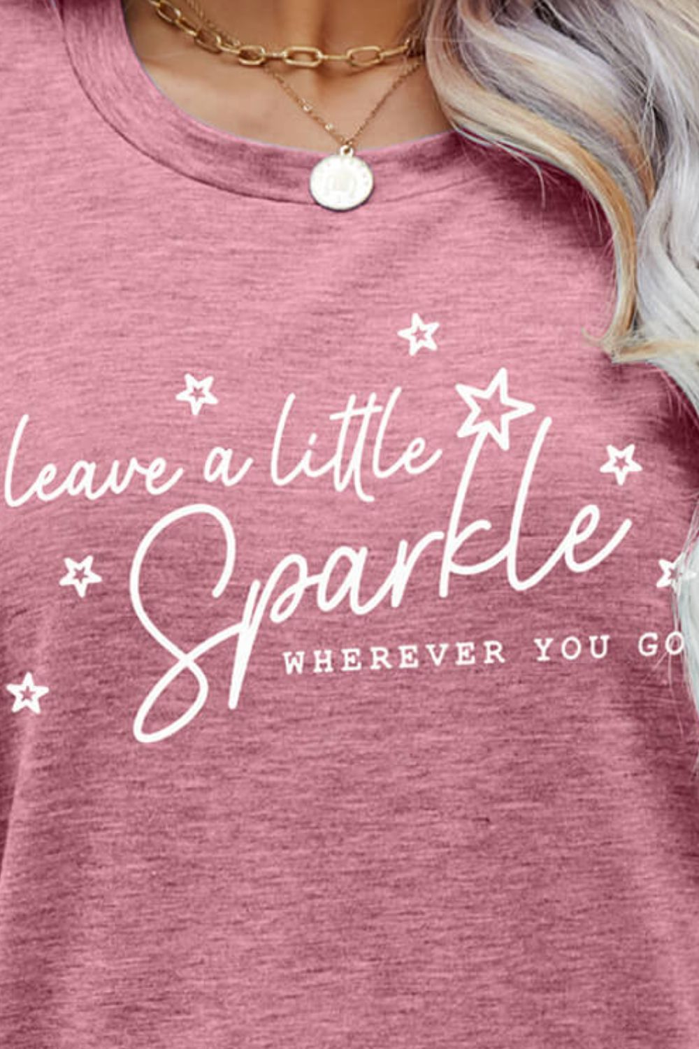 LEAVE A LITTLE SPARKLE WHEREVER YOU GO Tee Shirt-Jewearrings