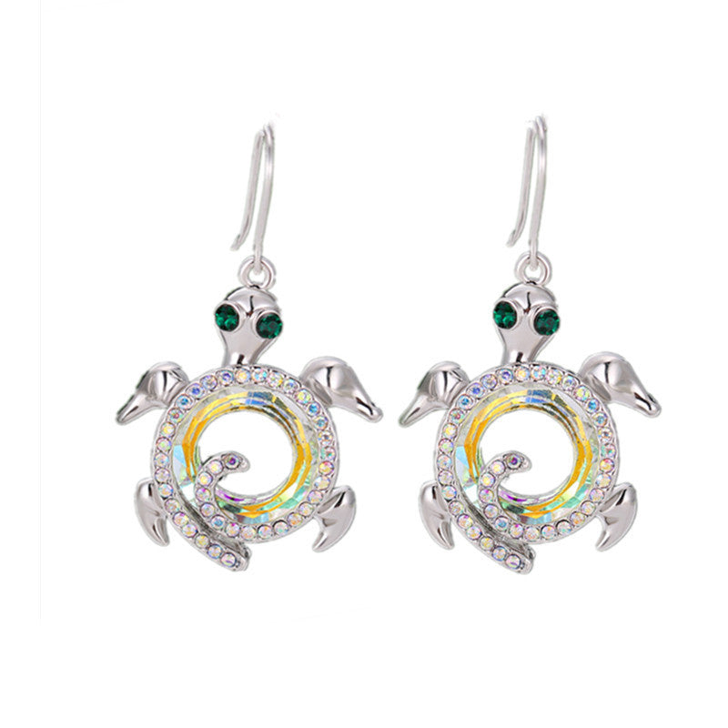 Turtle Opal Pendant Earrings Stud-Jewearrings