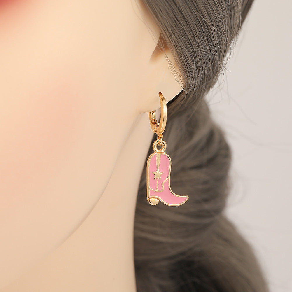 Women's High Heels Earrings Gold Plated Copper-Jewearrings