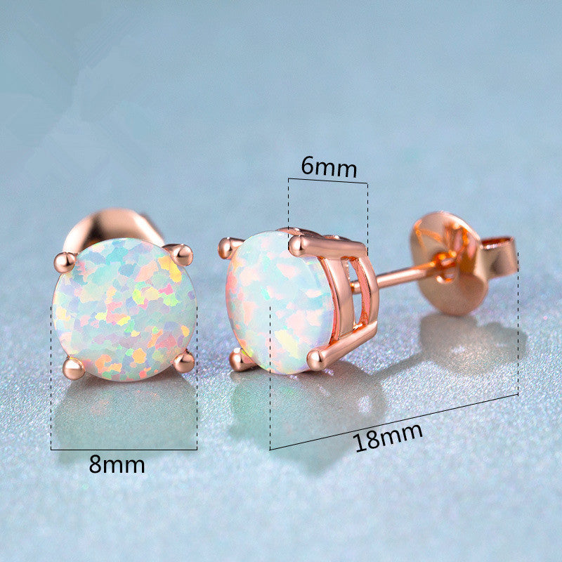 Personalized All-Match Opal Opal Fashion Earrings Earrings Female Earrings Earrings-Jewearrings