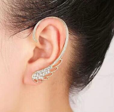 Feather Earings Oorbellen New Punk Clip Earrings-Jewearrings