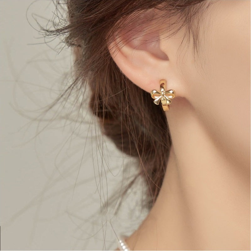 Simple Fashion Graceful Bow Earrings For Women-Jewearrings