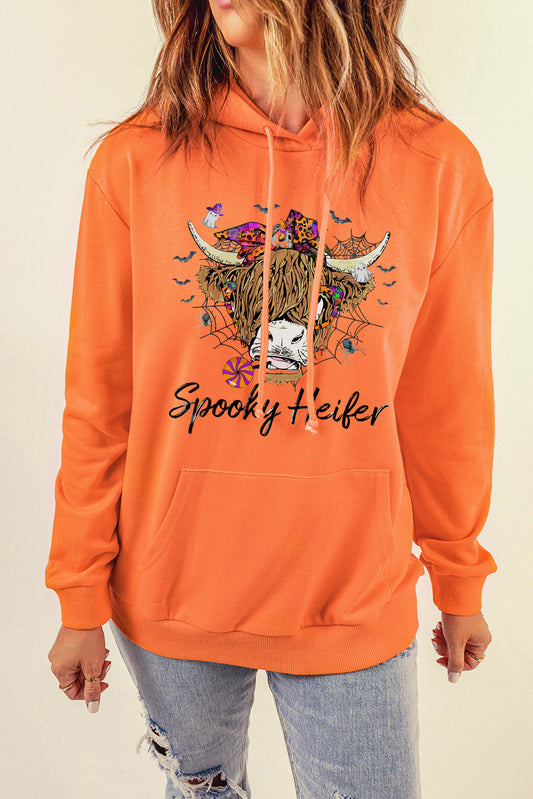 SPOOKY HEIFER Graphic Hoodie-Jewearrings