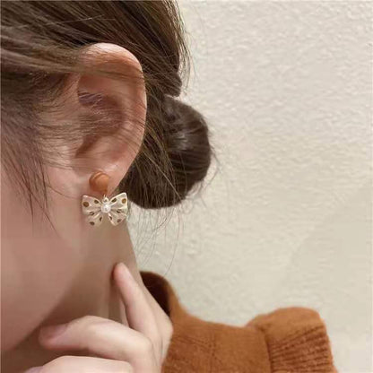 Women's Bow-knot Trendy Niche Design Earrings-Jewearrings