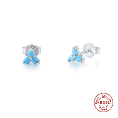 Fashionable And Simple Women's S925 Sterling Silver Stud Earrings-Jewearrings