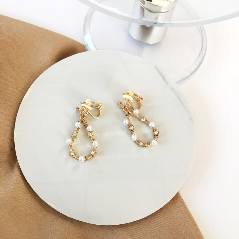 Beautiful Girl Style Earrings Temperament Simple Bow Stud Earrings-Jewearrings