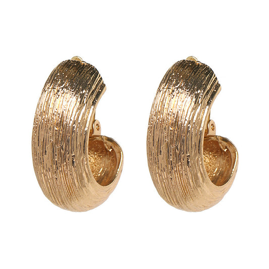 New Alloy C- Shaped Ear Clip Female Earrings-Jewearrings