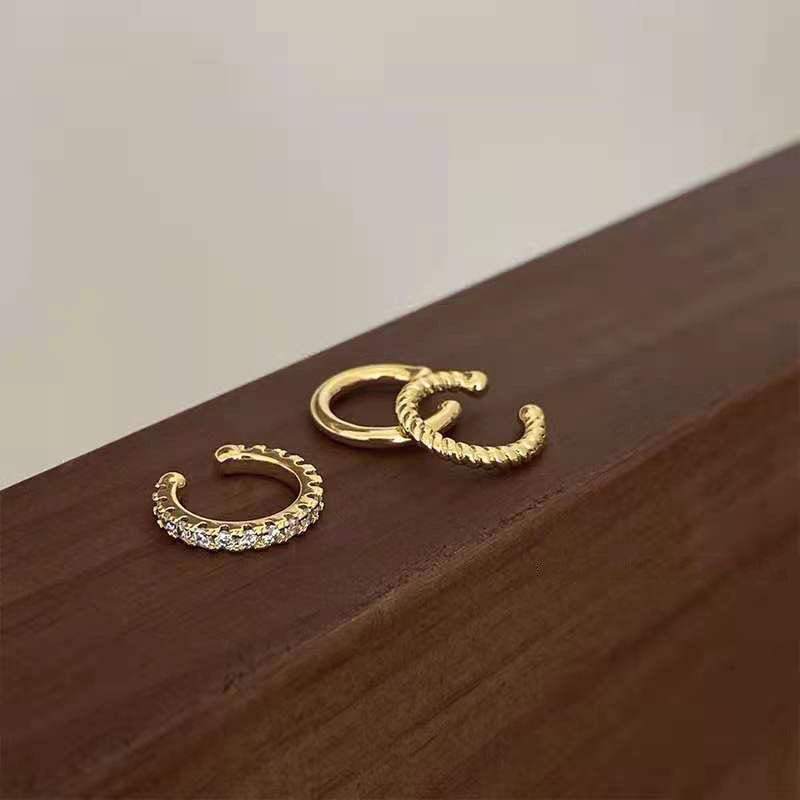 Korean Small And Exquisite Ear Clip Female High-end Personality Temperament Earrings-Jewearrings