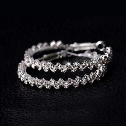 Inner Light Crystal Hoop Earrings-Jewearrings