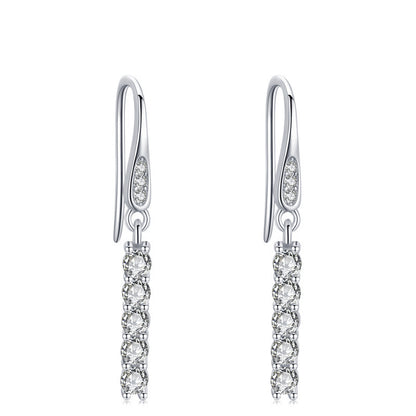 Feminine Light Luxury High-end Sterling Silver Earrings-Jewearrings