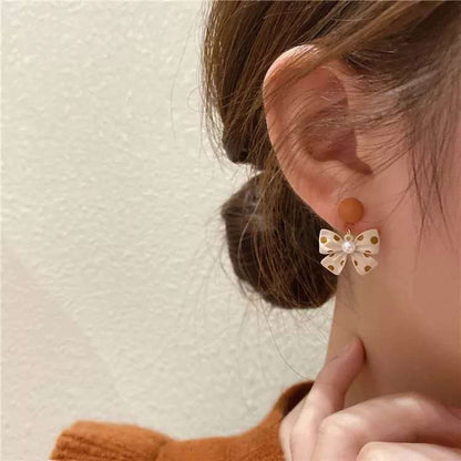 Women's Bow-knot Trendy Niche Design Earrings-Jewearrings