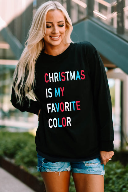 CHRISTMAS IS MY FAVORITE COLOR Graphic T-Shirt-Jewearrings