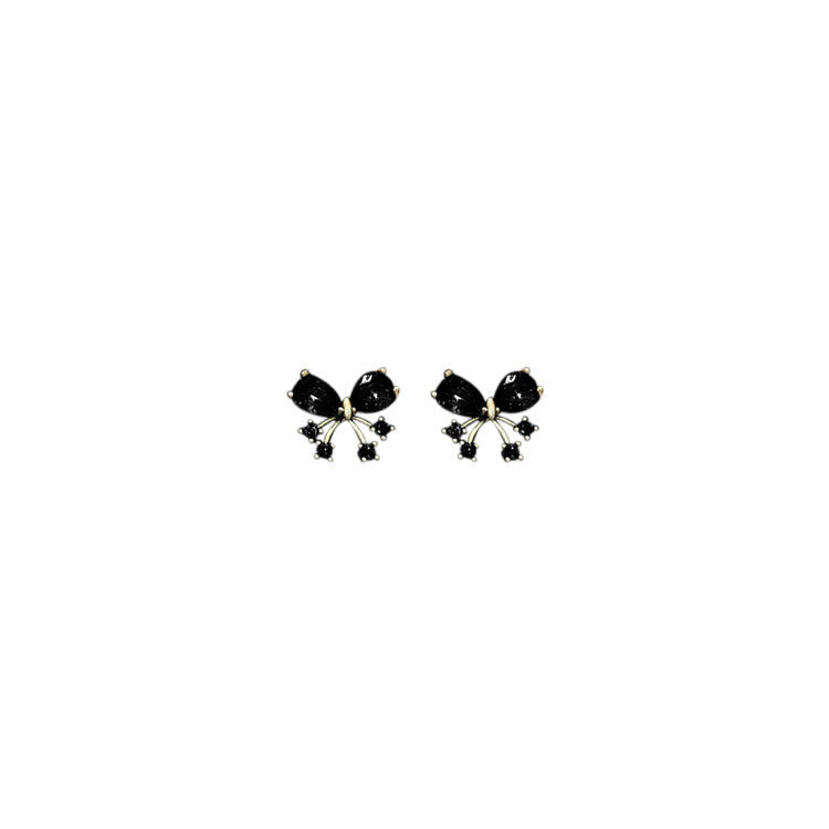 Vintage Petite Mini Delicate Stud Earrings Bow-Jewearrings