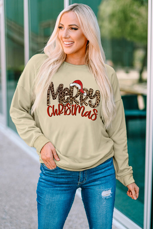 MERRY CHRISTMAS Graphic Sweatshirt-Jewearrings