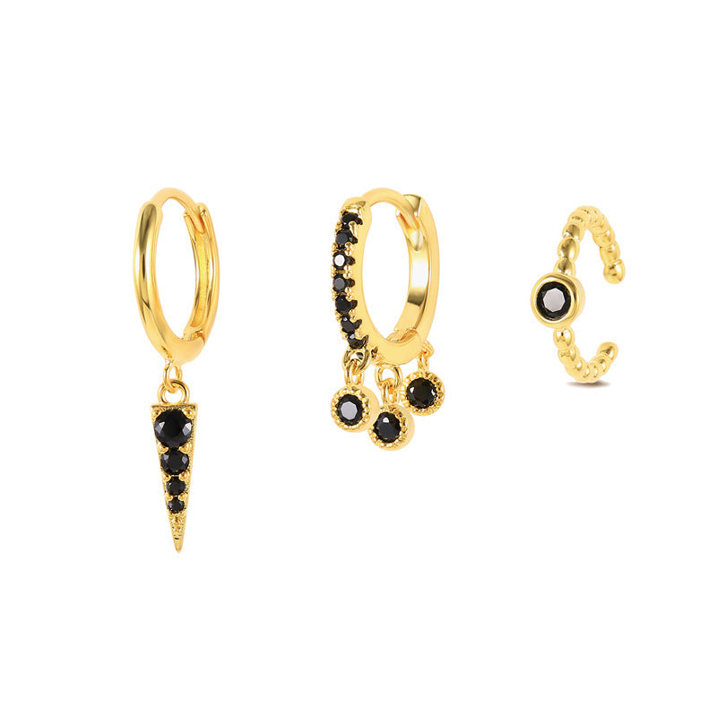 Women's Snake Shape Spiral Hoop Earrings Set-Jewearrings