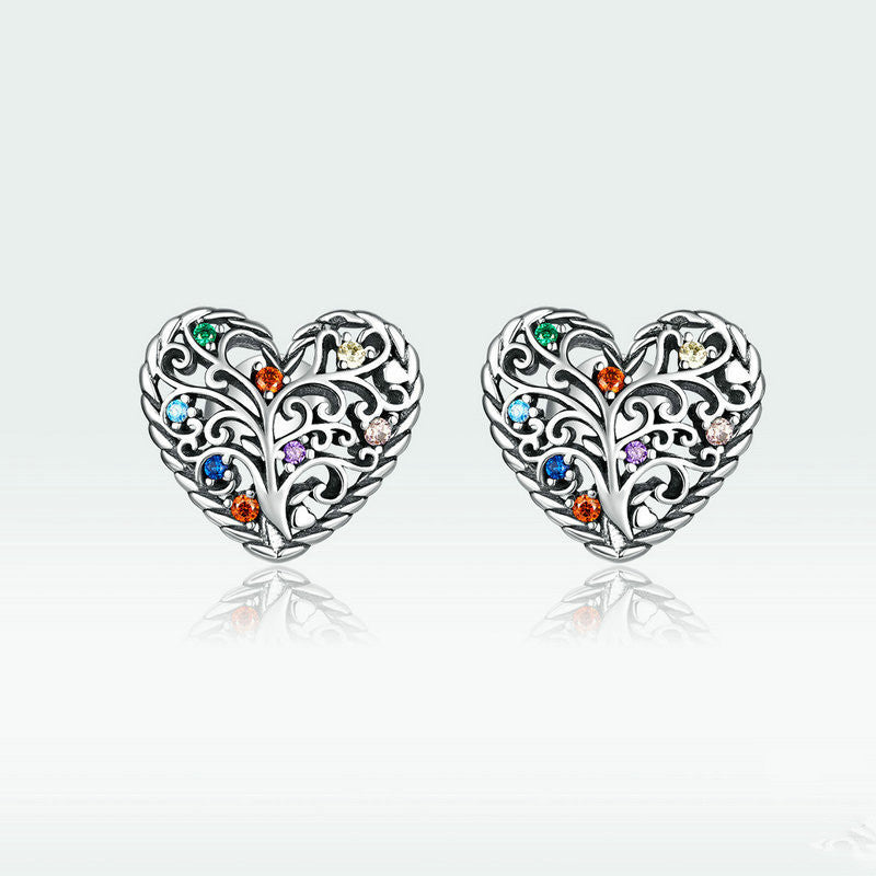 Tree of Life s925 sterling silver earrings-Jewearrings