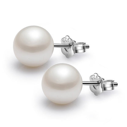 S925 pearl one week earrings-Jewearrings