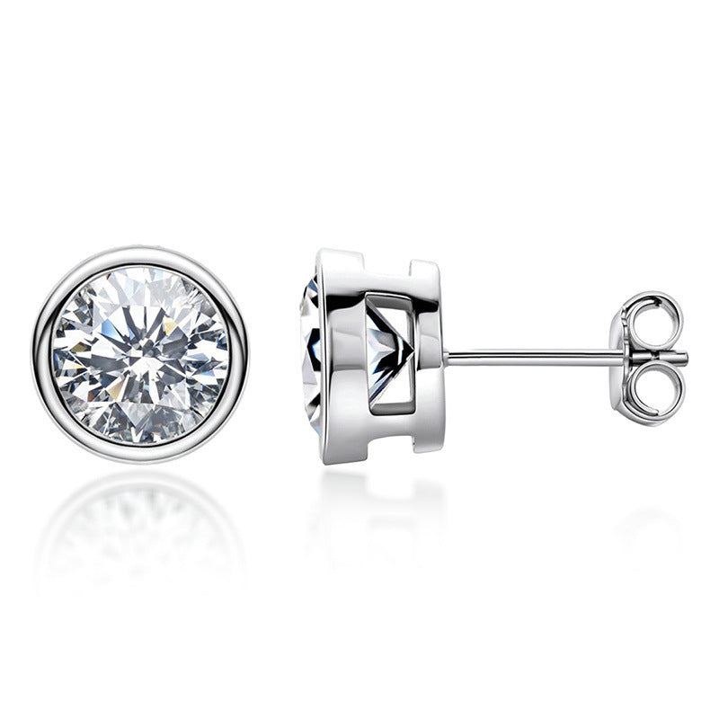 0.51 Carat Moissanite Stud Earrings-Jewearrings