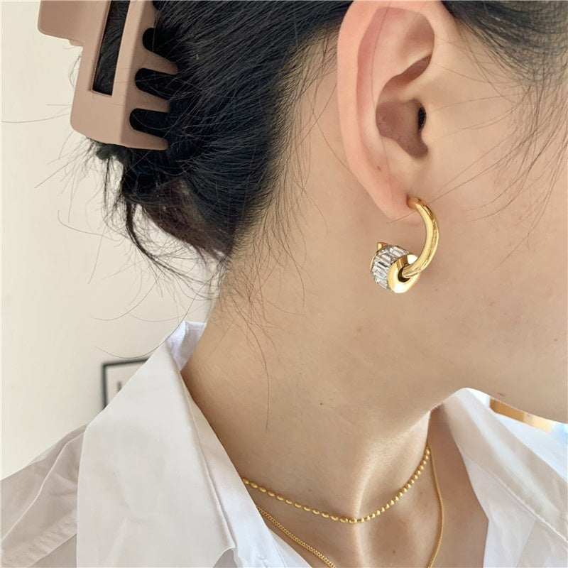 Women's Minimalist And Stylish Gold-plated Earrings-Jewearrings