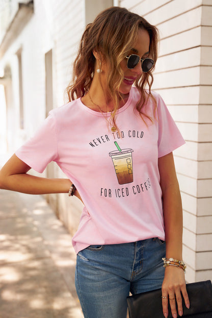 Never Too Cold for Iced Coffee Tee-Jewearrings