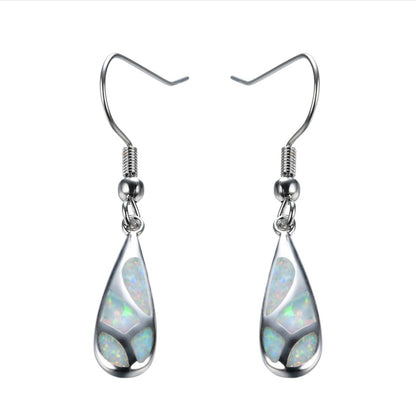 Opal Drop Earrings-Jewearrings