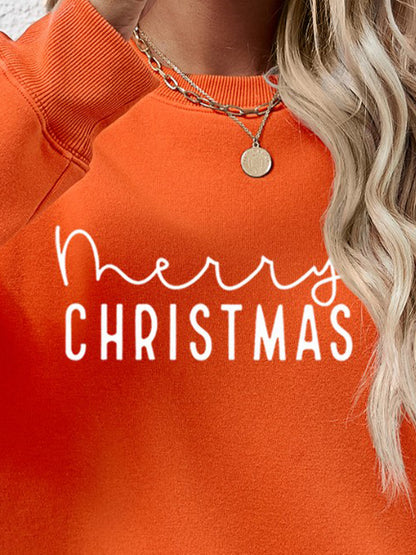 MERRY CHRISTMAS Dropped Shoulder Sweatshirt-Jewearrings