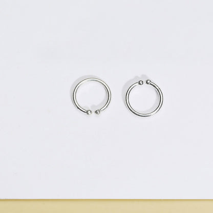 Simple Ear Bone Clip 925 Sterling Silver Earrings For Women-Jewearrings