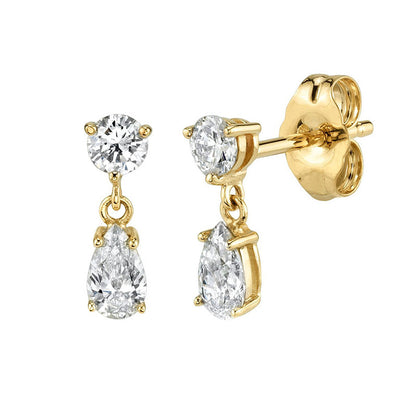 Zircon Silver Stud Earrings Female-Jewearrings