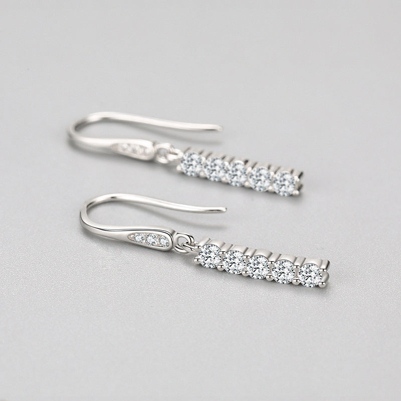 Feminine Light Luxury High-end Sterling Silver Earrings-Jewearrings