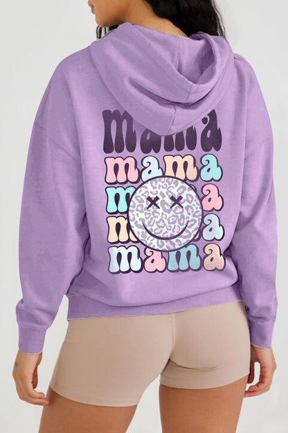 Simply Love Full Size MAMA Graphic Hoodie-Jewearrings