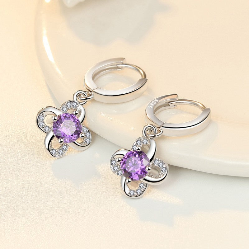 Female S925 Sterling Silver Earrings-Jewearrings