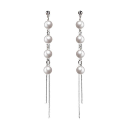 Pearl Temperament Ear Jewelry Earrings-Jewearrings