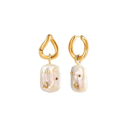 Women's Amberley Baroque Pearl Earrings-Jewearrings