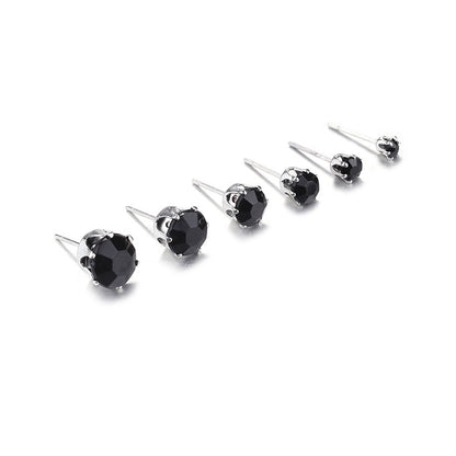 Fashion And Popular Crystal Zircon Stud Earrings Set-Jewearrings