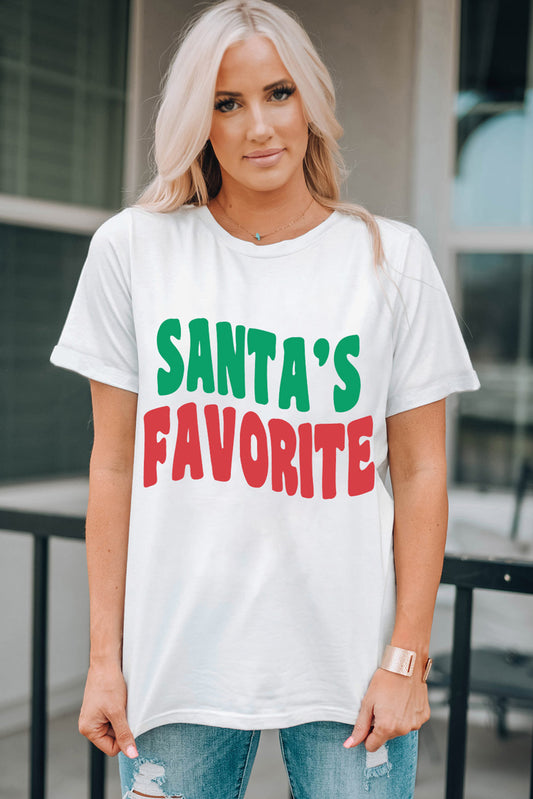 SANTA'S FAVORITE Short Sleeve T-Shirt-Jewearrings