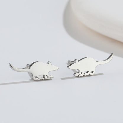 Cute Elf Animal Stud Earrings For Women Ins Style Personalized Earclip-Jewearrings