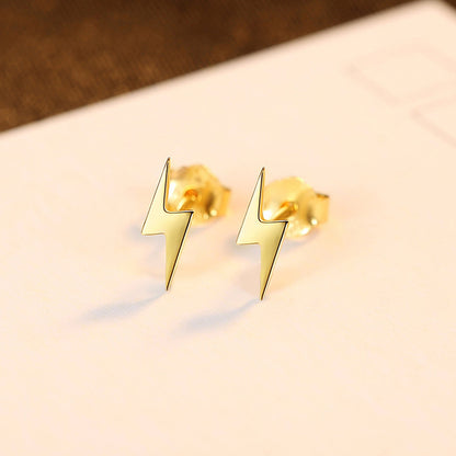 Small Ear Studs Exquisite S925 Silver Earrings Plated 18k Golden Earrings Colorfast Korean Fashion Jewellery-Jewearrings