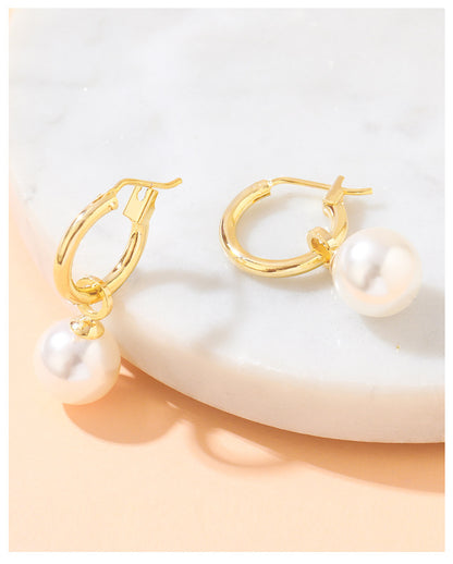 Minority Design Of Pearl Earrings Is Simple And Fashionable-Jewearrings