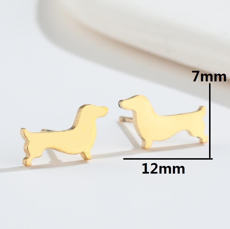 Cute Elf Animal Stud Earrings For Women Ins Style Personalized Earclip-Jewearrings