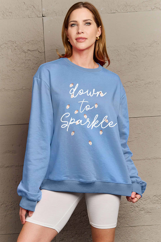 Simply Love Full Size Letter Graphic Long Sleeve Sweatshirt-Jewearrings