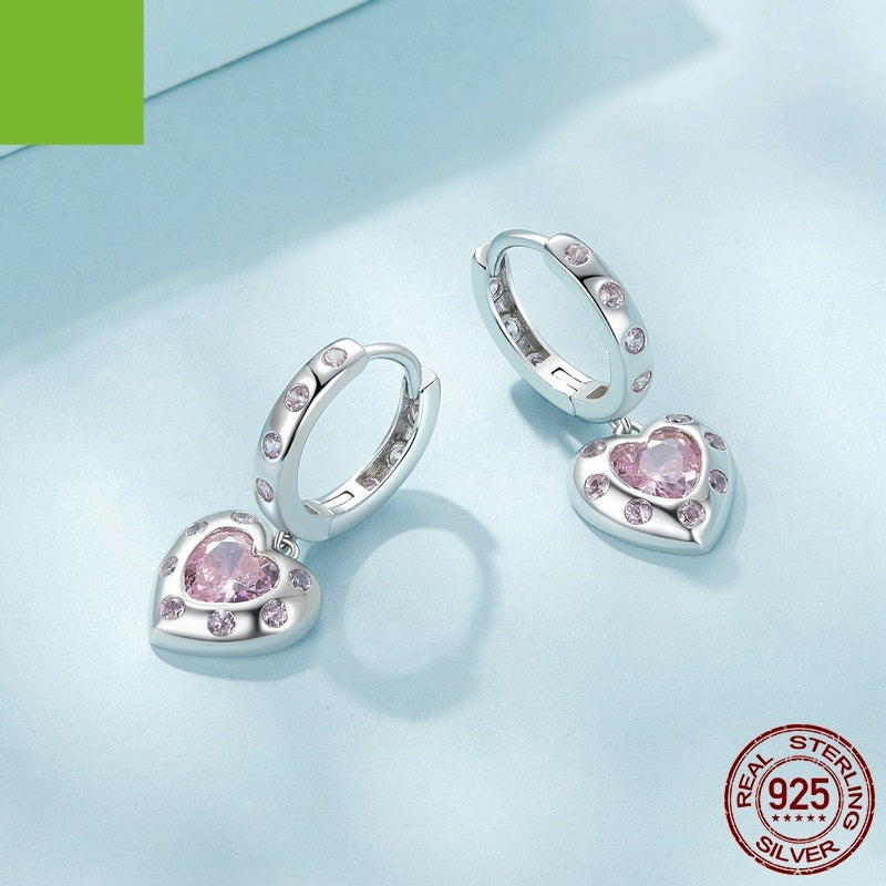 New Style Love S925 Sterling Silver Earrings-Jewearrings