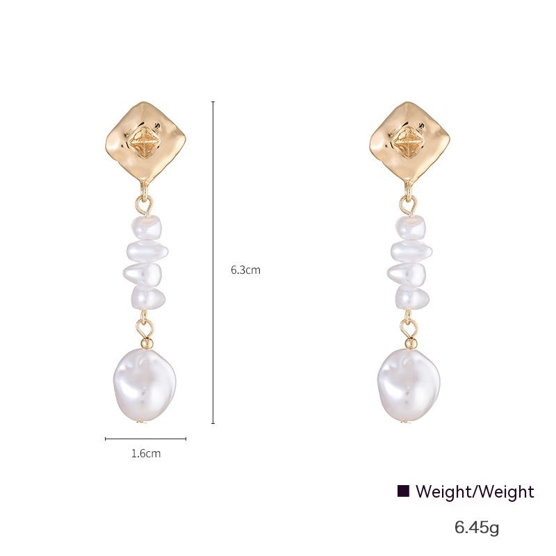 Women's Graceful And Fashionable Pearl Earrings-Jewearrings