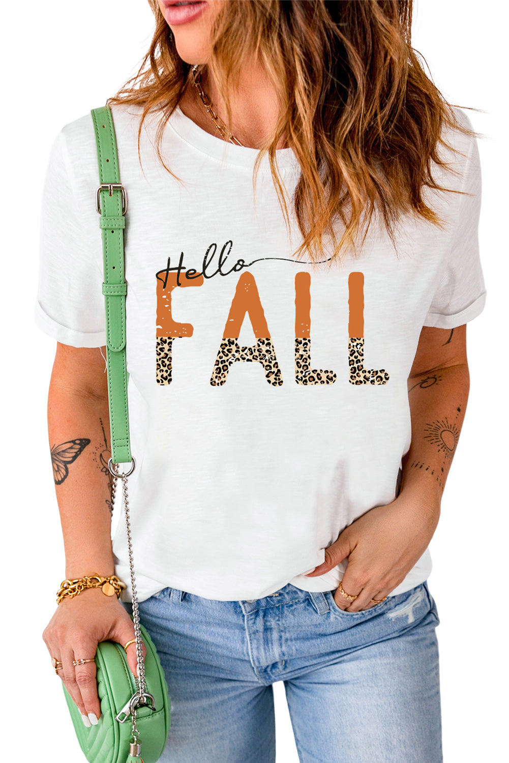 HELLO FALL Graphic Tee-Jewearrings