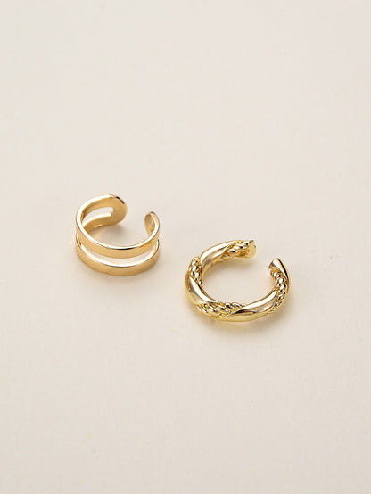 Women's Earrings Have Irregular Personality Knot Ear Clip-Jewearrings