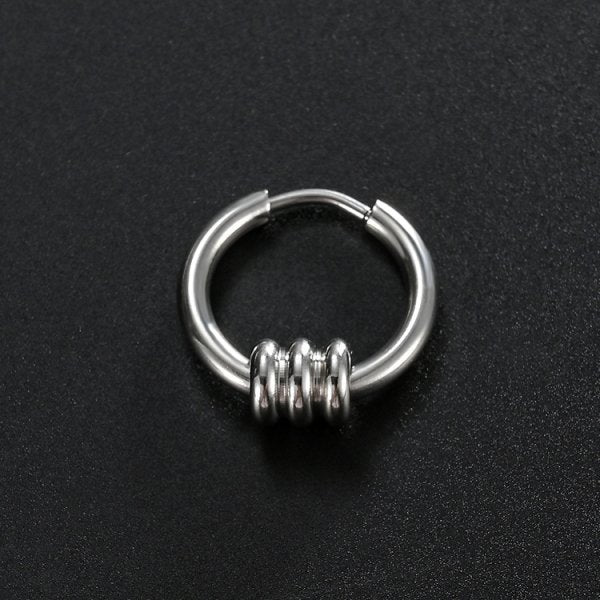 Stainless Steel Creative Hoop Earrings Women Triangular Earrings Fashion Jewelry Huggie Men Punk Hiphop-Jewearrings