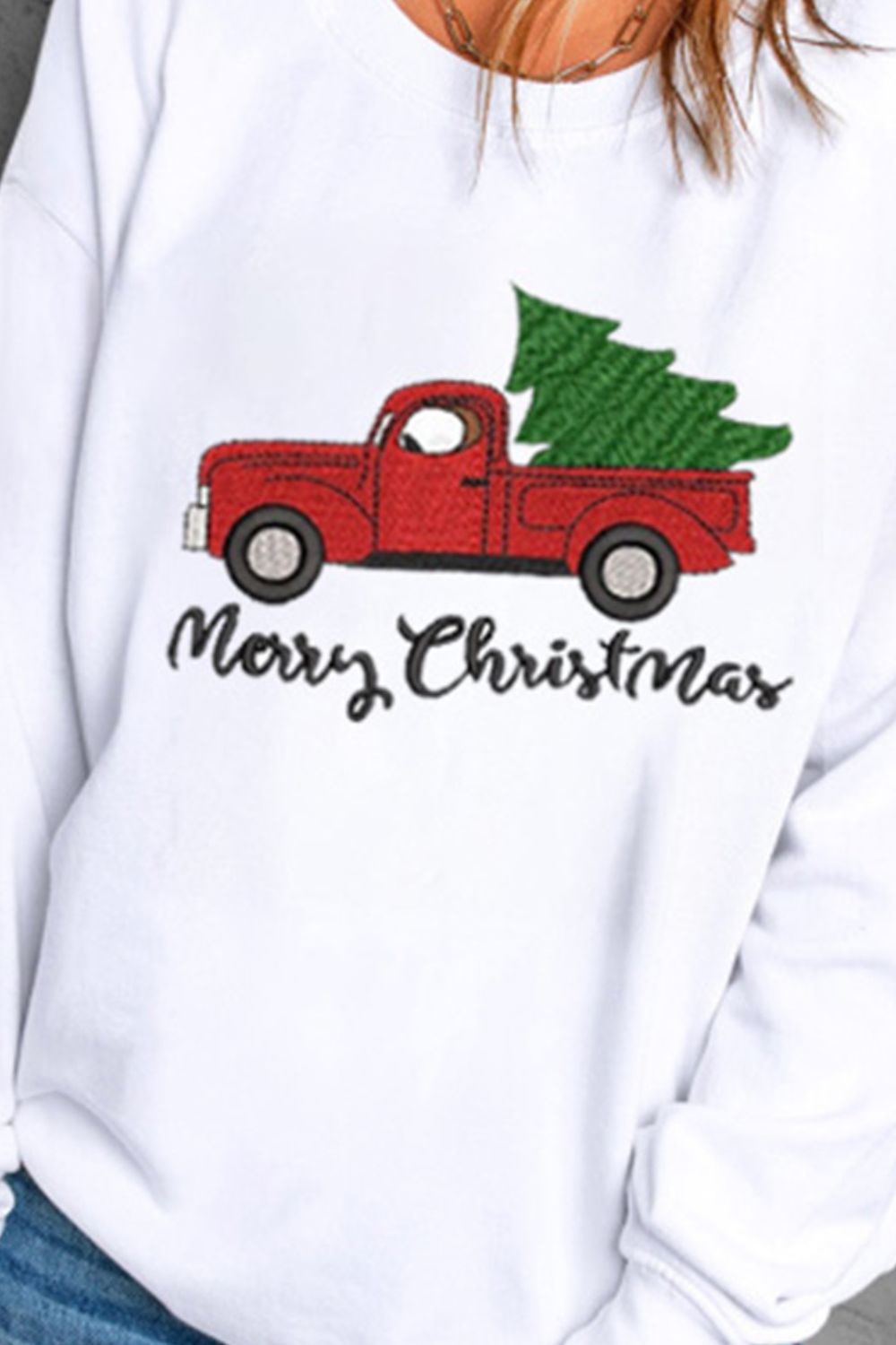 MERRY CHRISTMAS Graphic Sweatshirt-Jewearrings